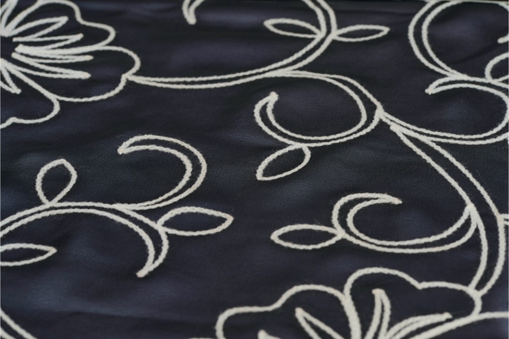 Embroidery on Chiffon - 18